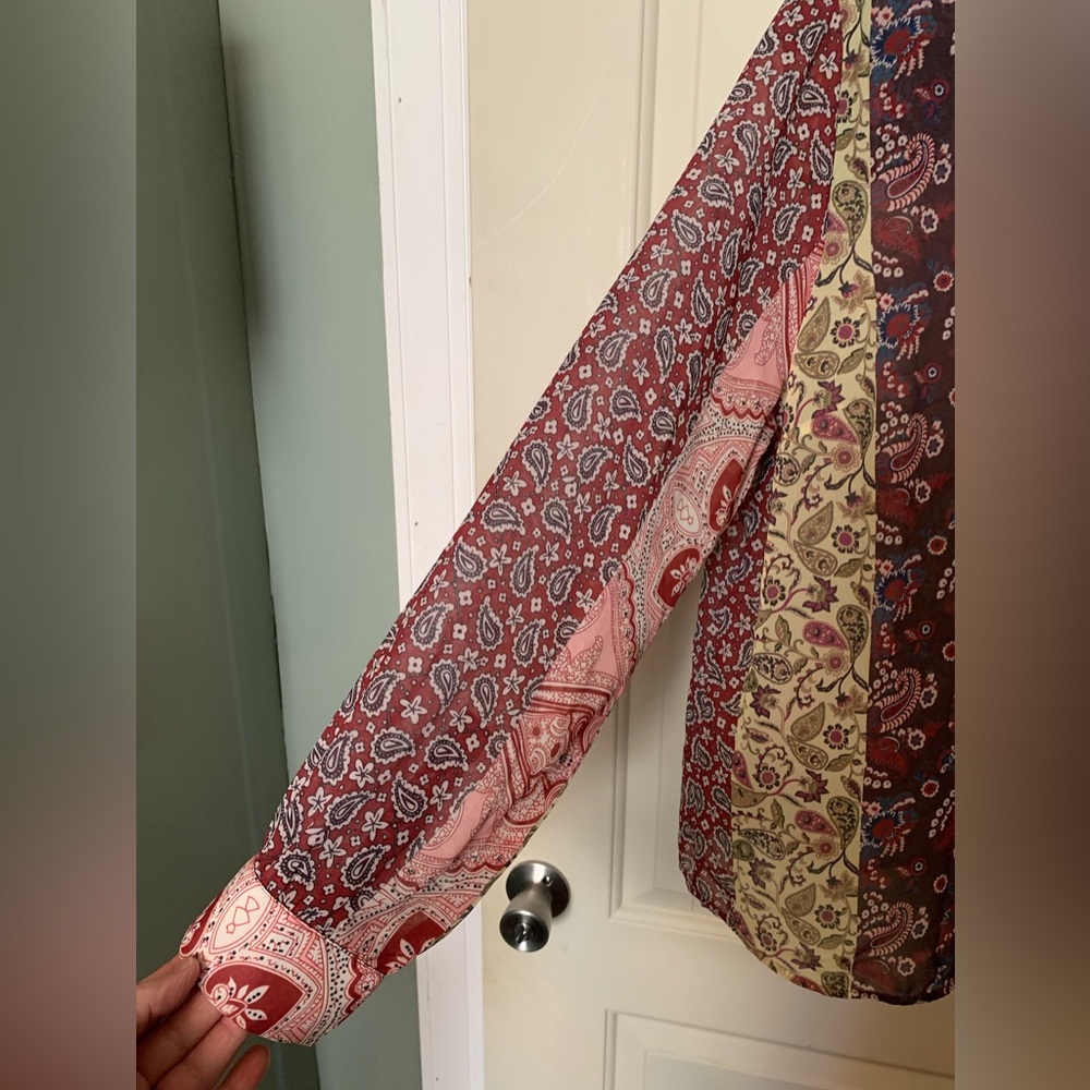 Soft Surroundings Langdon Top Patchwork Paisley T… - image 3